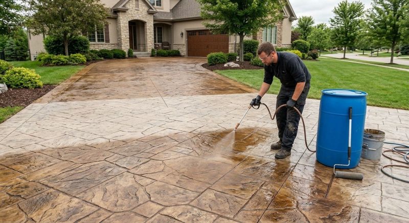 Driveway Concrete Polishing Service