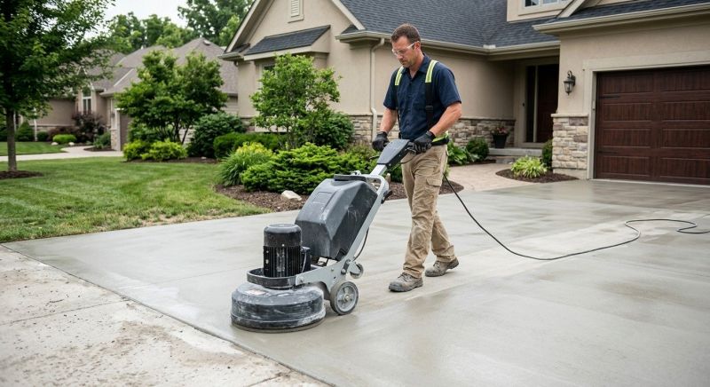 Driveway Concrete Polishing Service